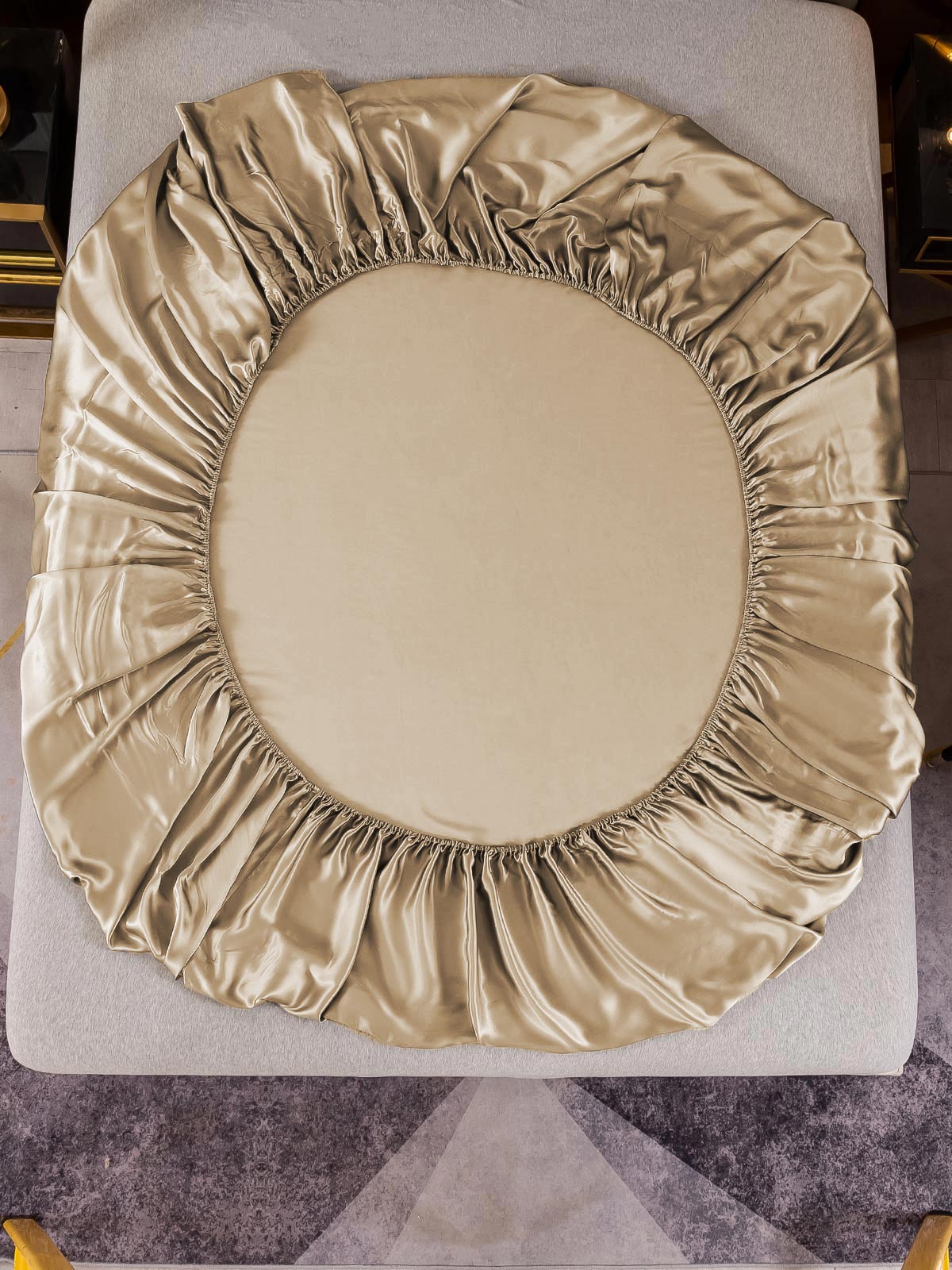 [Beige] SilkSilky  22Momme Pure Silk Sheet 003