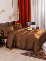 [Coffee] SilkSilky  19Momme Bedding Set 005