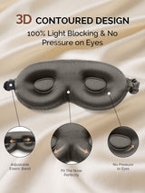 [Dark Gray] SilkSilky  22Momme Eye Mask 004