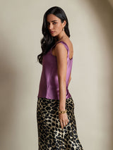 [Deep Purple] SilkSilky  Sleeveless Camisole Top 002