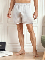 [Silver] SilkSilky  Men's Sleep Shorts 001
