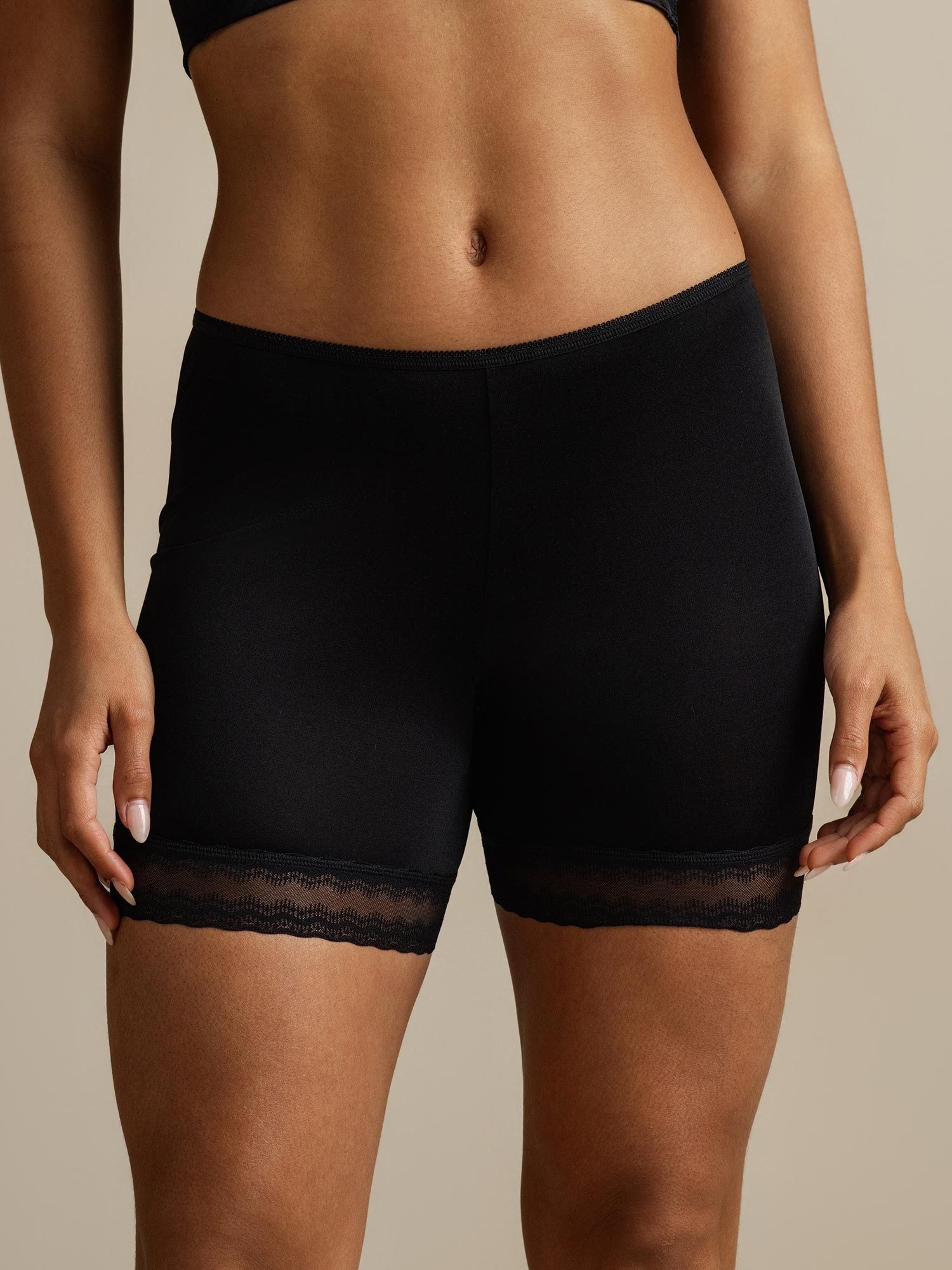 [Black] SilkSilky  Pure Silk Panty 007,