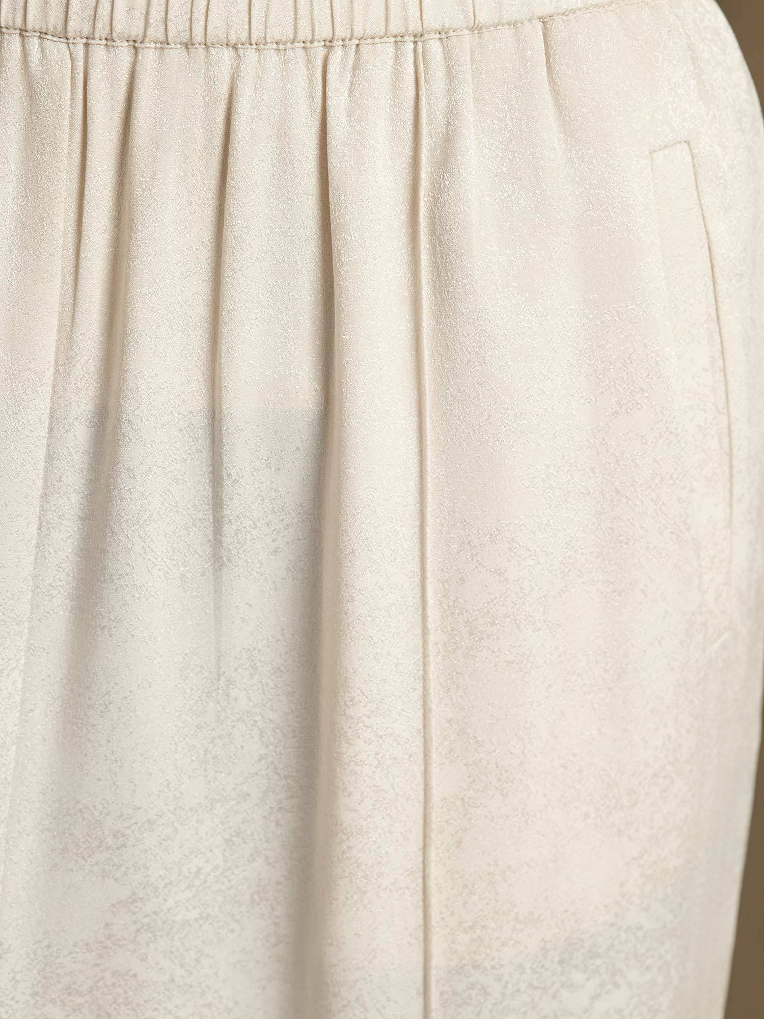 [Beige] SilkSilky  22Momme Silk Womens Pants 006,