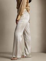 [White] SilkSilky  Women's Pants 007