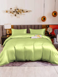 SilkSilky US 19Momme Pure Silk Bedding Set MintGreen 002