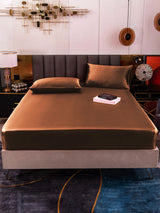 [Coffee] SilkSilky  19Momme Bedding Set 002