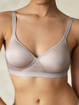 [Gray] SilkSilky  Silk Jersey Bra 001