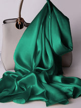 [Dark Green] SilkSilky  Scarf 004