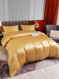 SilkSilky US 22Momme Pure Silk Bedding Set Champagne 003