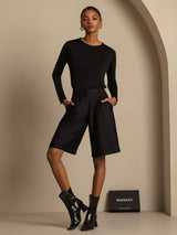 [Black] SilkSilky  Women's Shorts 005