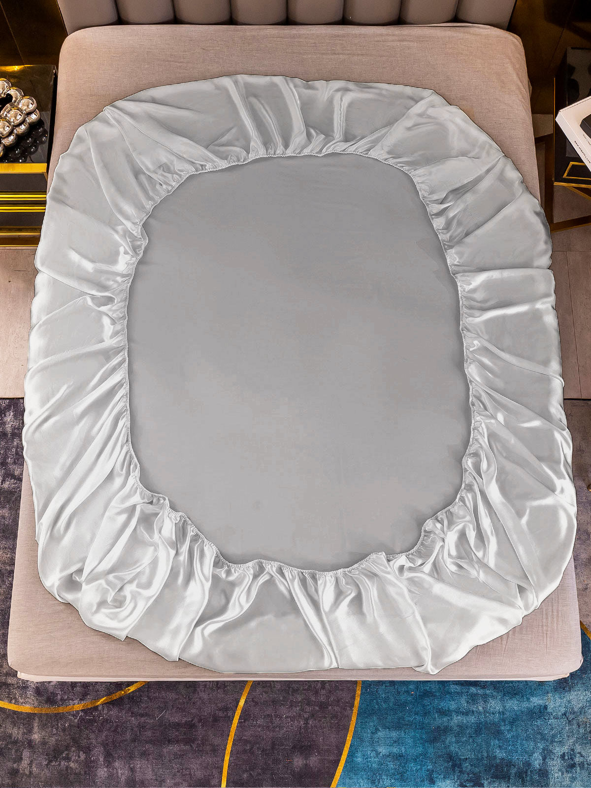 [Silver] SilkSilky  25Momme Pure Silk Bedding Set 003