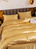 SilkSilky US 19Momme Pure Silk Bedding Set Champagne 006