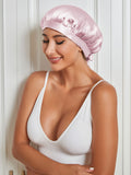 SilkSilky US Pure Silk Sleep Cap Pink 005