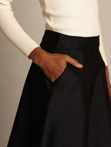 [Black] SilkSilky  Skirt 004