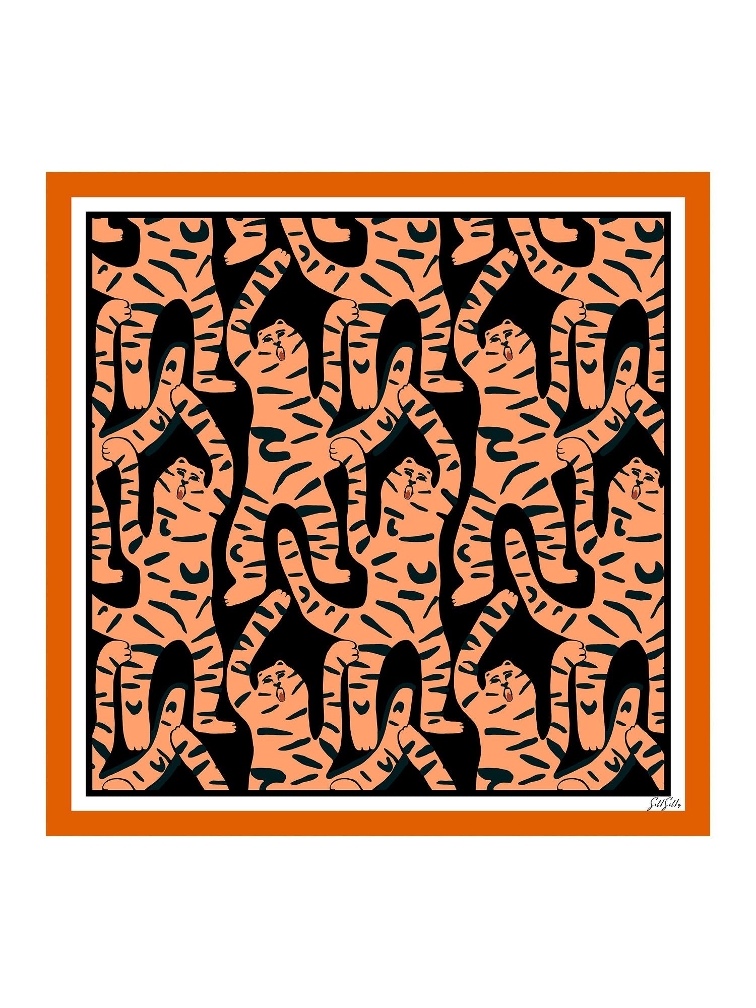 [Black Tiger] SilkSilky Scarf 001