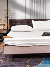 [White] SilkSilky  22Momme Bedding Set 006