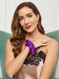 SilkSilky  19Momme Pure Silk Scrunchie Violet 001