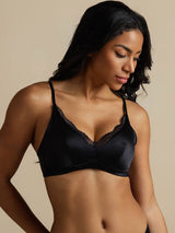 [Black] SilkSilky  Bra 003