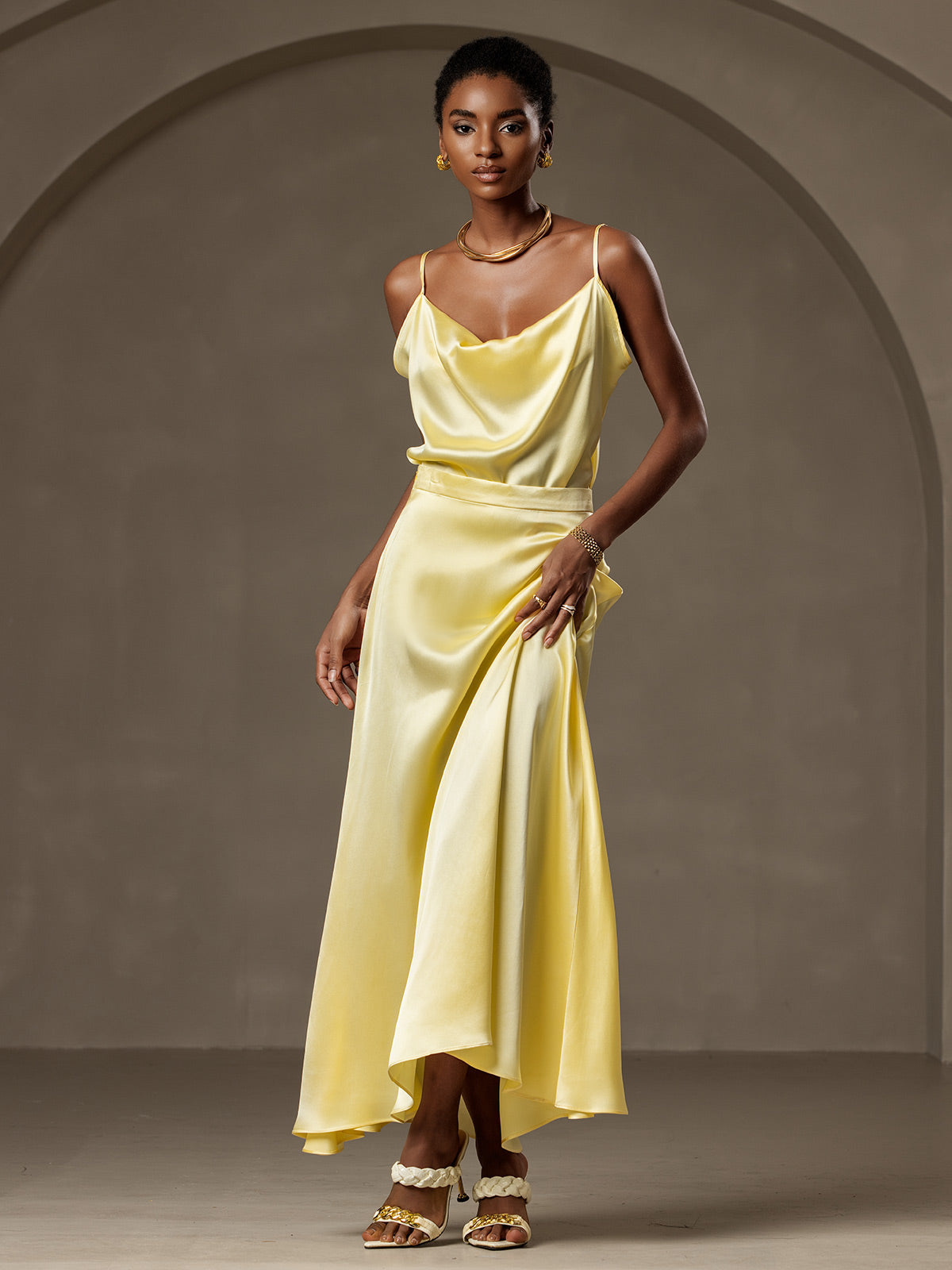 SilkSilky-US-19Momme-Silk-Blend-Skirt-Light-Yellow-005