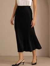 [Black] SilkSilky Skirt 004
