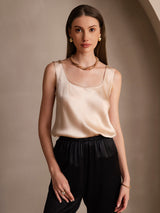 [Champagne] SilkSilky  Sleeveless Camisole Top 001