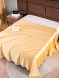 SilkSilky US 25Momme Pure Silk Sheet Champagne 002