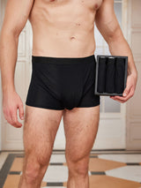 [Black] SilkSilky  100% Silk Jersey Men's Underwear 001