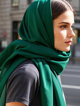 [Dark Green] SilkSilky  Scarf 002