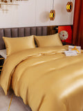 SilkSilky US 19Momme Pure Silk Bedding Set Champagne 003