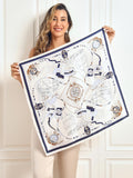 SilkSilky US Pure Silk Scarf DarkBlue 003