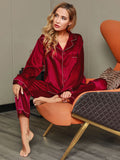 SilkSilky-US-Pure-Silk-Long-Sleeve-Lapel-Women's-Pajamas-Wine-007