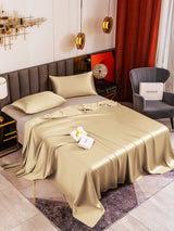 [Beige] SilkSilky  19Momme Bedding Set 001