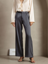 [Dark Gray] SilkSilky  19Momme Silk Womens Pants 001,