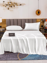 [White] SilkSilky  19Momme Bedding Set 002