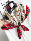 SilkSilky US Pure Silk Scarf DarkRed 003