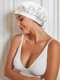 SilkSilky US Pure Silk Sleep Cap White 002