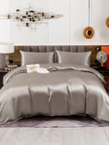 SilkSilky US 19Momme Pure Silk Bedding Set Gray 001