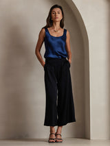 [Dark Blue] SilkSilky  Sleeveless Camisole Top 008