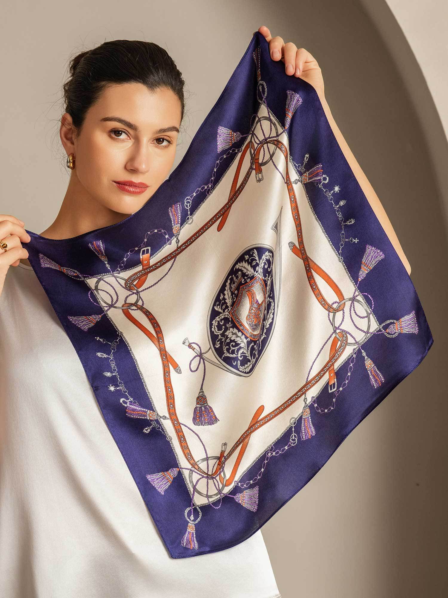 [Multi] SilkSilky Pure Silk Scarf 001