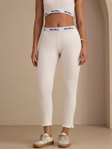 [White] SilkSilky Womens Pants 001