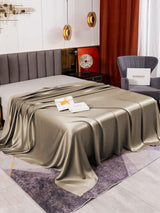 [Khaki] SilkSilky  19Momme Sheet 001