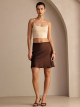 [Coffee] SilkSilky Skirt 004