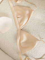 [Tan] SilkSilky  Silk Jersey Bra 006