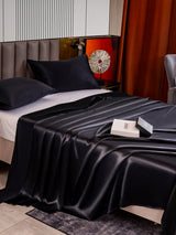 [Black] SilkSilky  22Momme Bedding Set 004