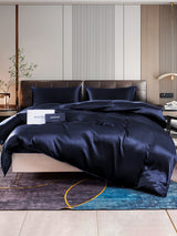 [Dark Blue] SilkSilky  22Momme Bedding Set 001
