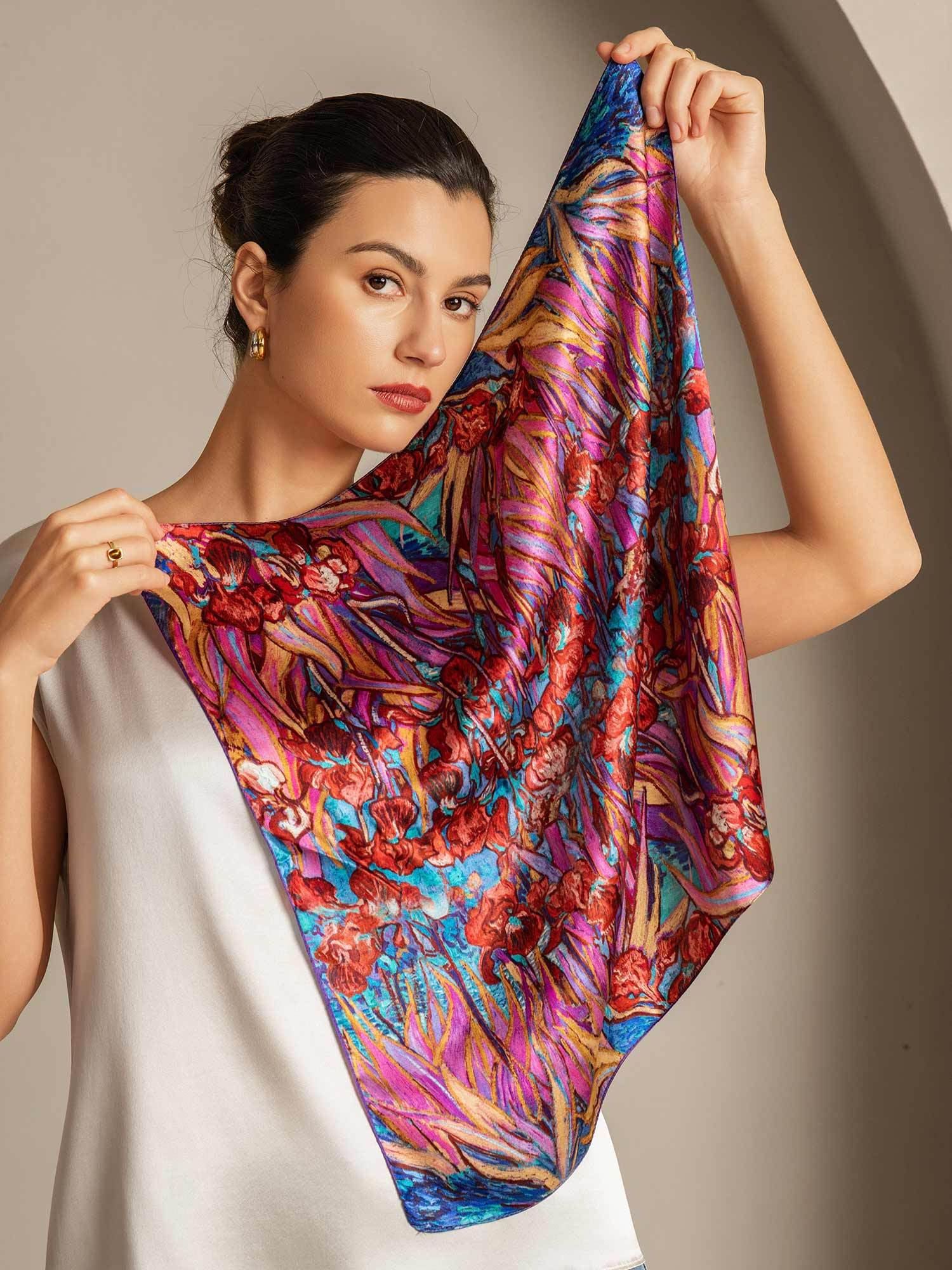 [Multi] SilkSilky Pure Silk Scarf 002