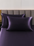 SilkSilky  30Momme Pure Silk Pillowcase DeepPurple 001