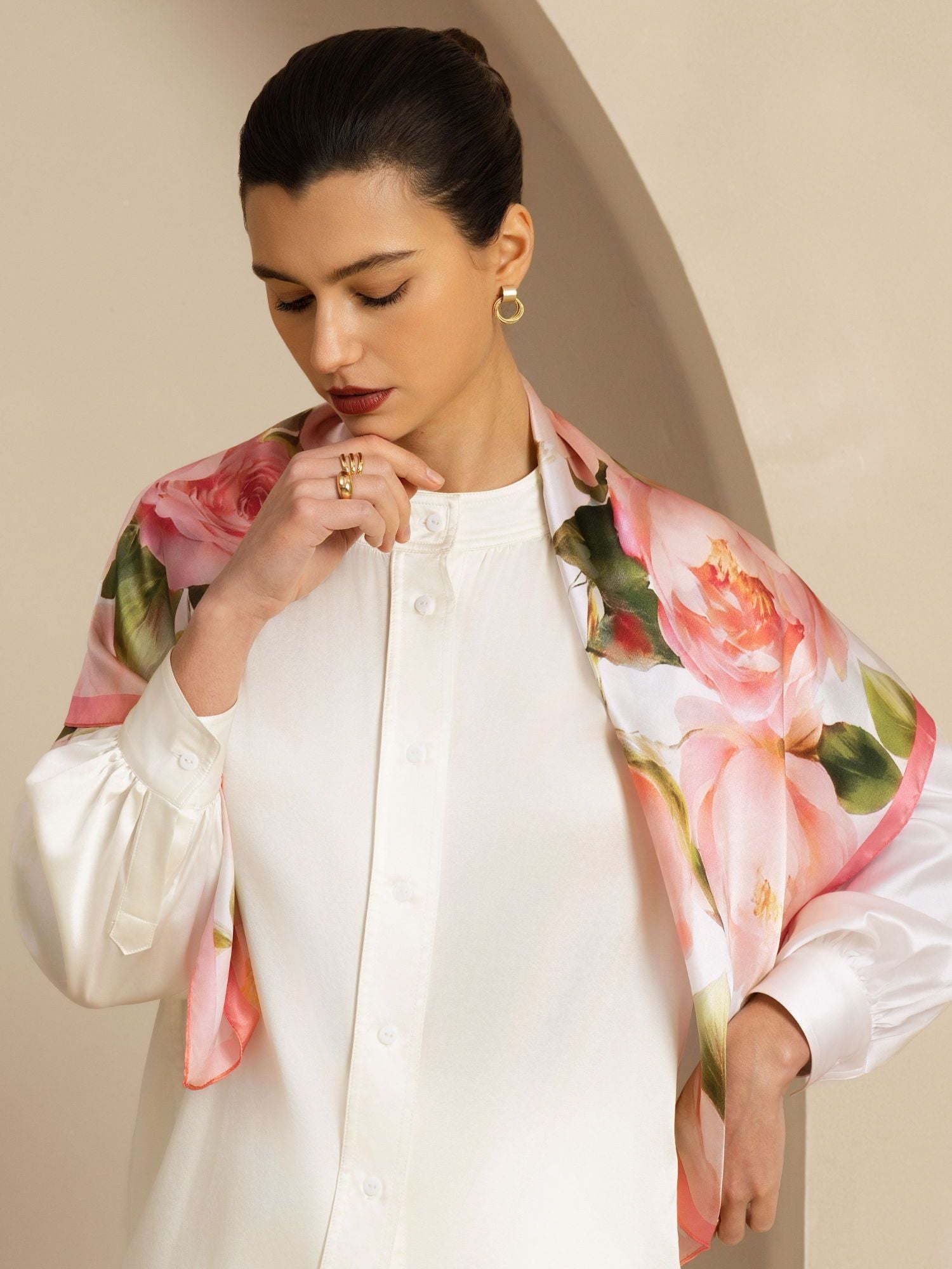 [P108] SilkSilky  Silk Scarf 004