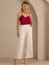 [Beige] SilkSilky Womens Pants 006