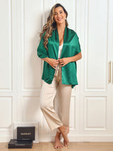 [Dark Green] SilkSilky  Scarf 005